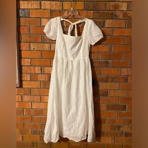 LuLus white midi dress